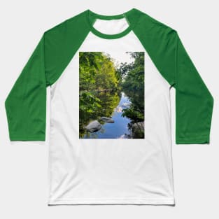 Hidden Reflecting Creek in Northampton, Massachusetts Baseball T-Shirt